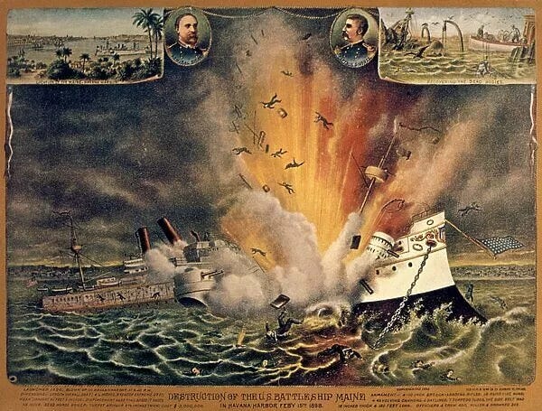 CUBA: U.S.S. MAINE, 1898. Destruction of the U.S available as Framed Prints, Photos, Wall Art and Photo Gifts #12226490 CUBA: U.S.S. MAINE, 1898. Destruction of the U.S available as Framed Prints, Photos, Wall Art and Photo Gifts #12226490