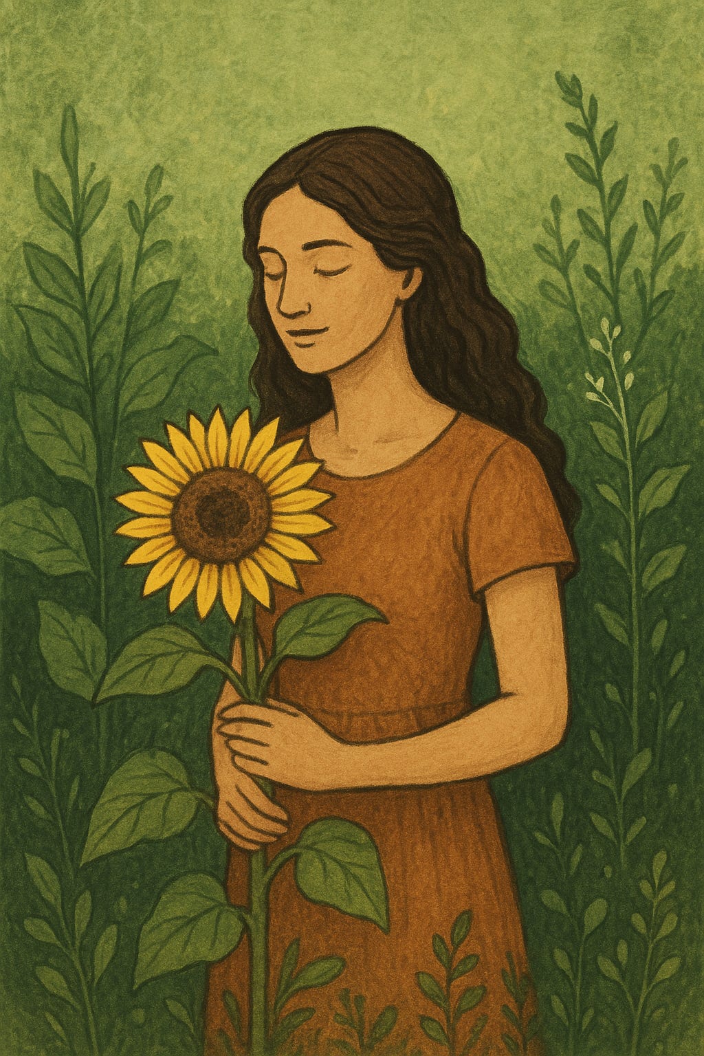 A person holding a sunflower

AI-generated content may be incorrect.