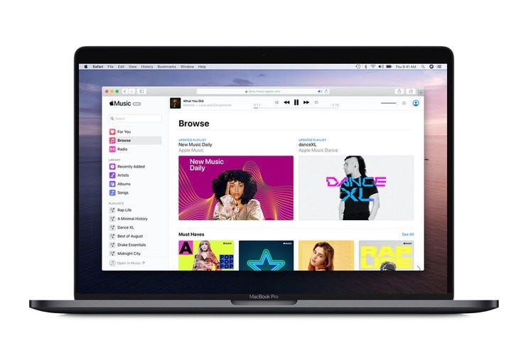 Apple music beta site 2019 billboard 1548