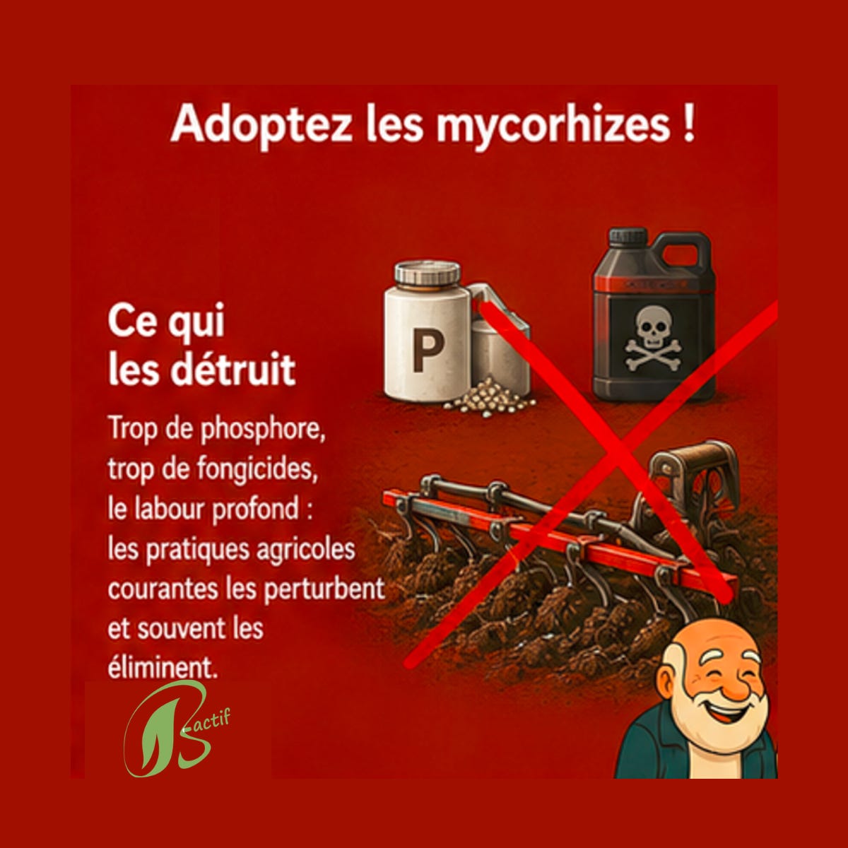 Engrais phosphatés nocifs pour les mycorhizes