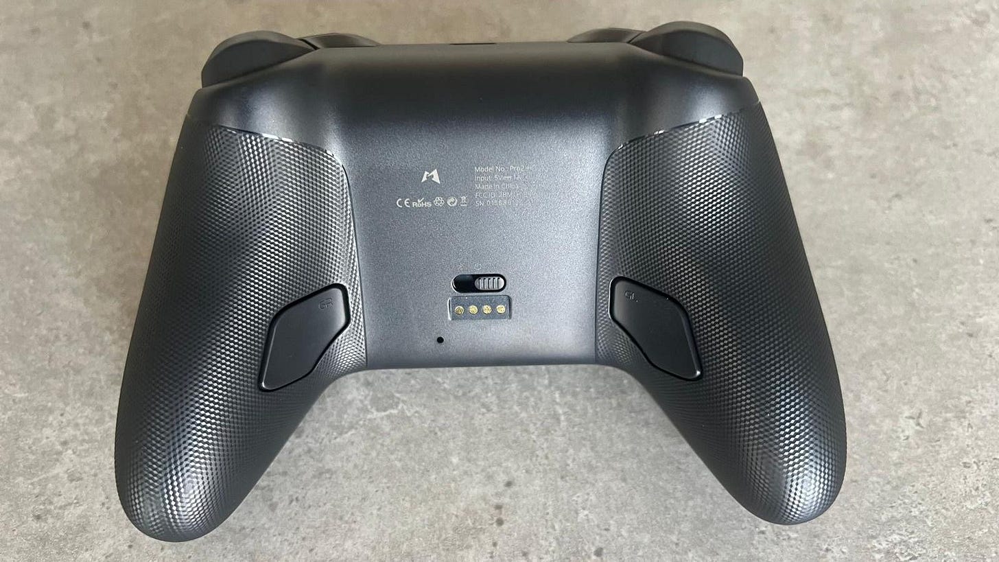 Back of the Mobapad Chitu 2 HD controller Back of the Mobapad Chitu 2 HD controller