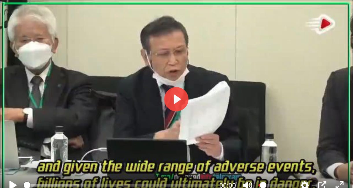 Dr. Masanori Fukushima: "The Harm Caused by Vaccines Is Now a Worldwide Problem. Billions of Lives Could Ultimately Be in Danger."