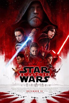 STAR WARS: THE LAST JEDI Original Movie Poster DS 27x40 • #StarWars #SciFi  #Jedi | eBay