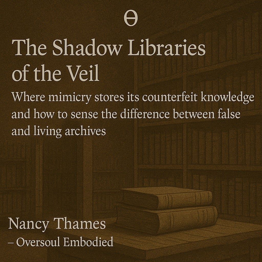 The Shadow Libraries of the Veil - Nancy Thames