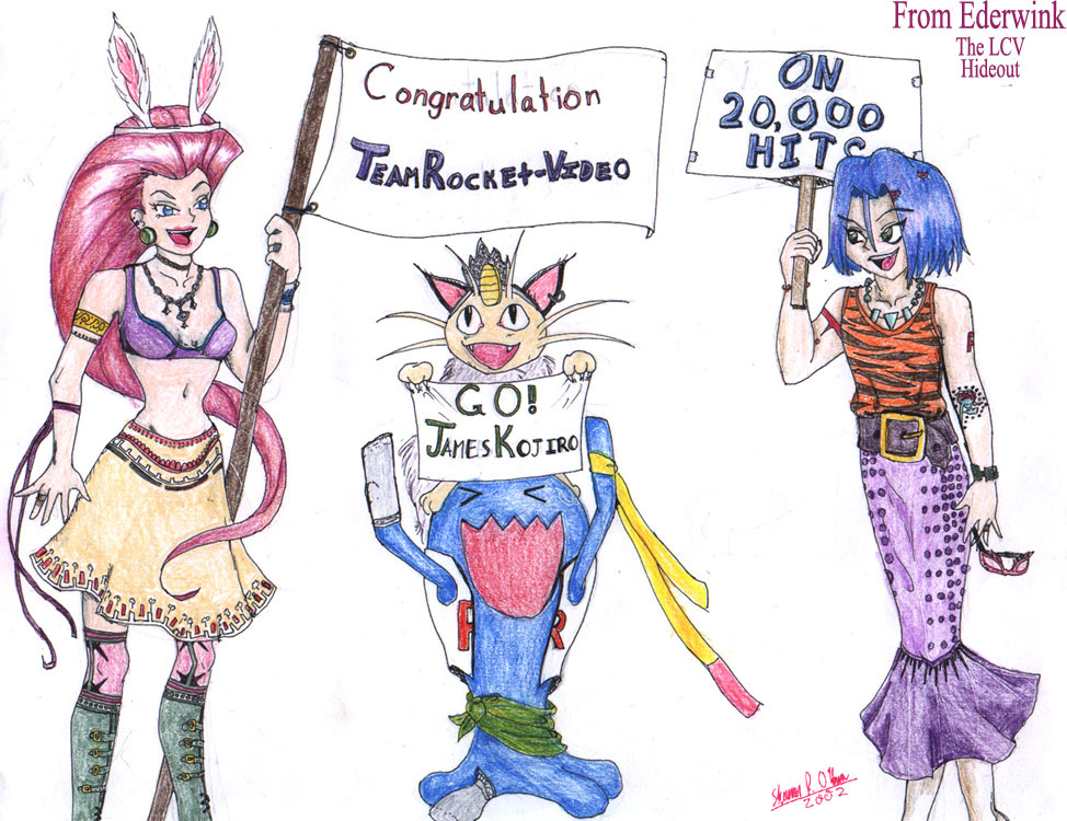 Art celebrating 20,000 hits on The LCV Hideout