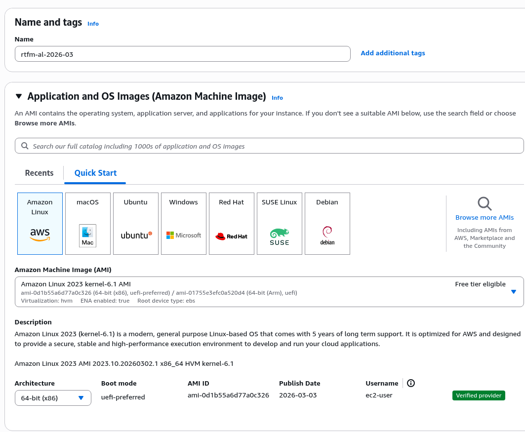 AWS: basic infrastructure setup for WordPress