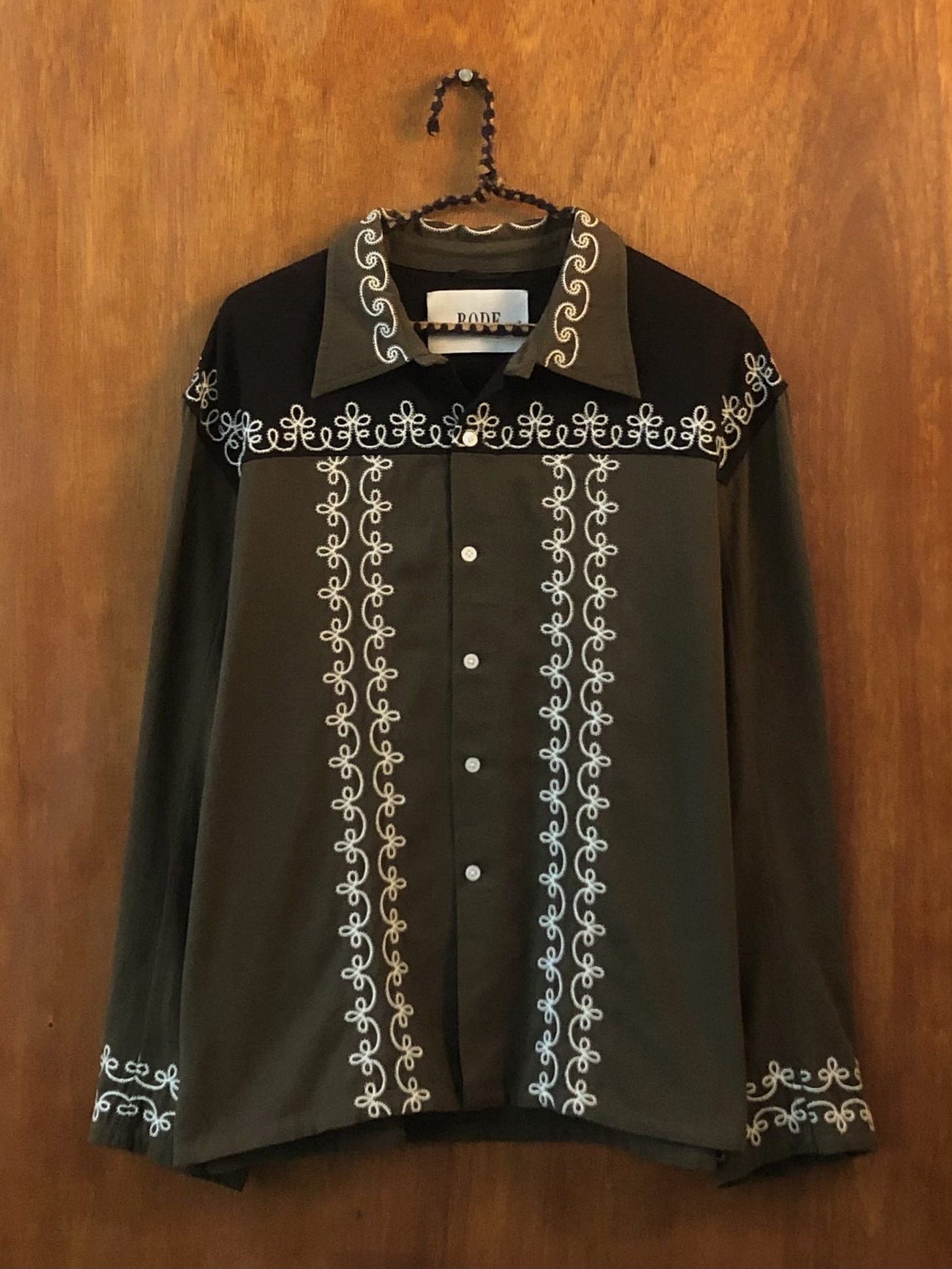 Bode FELLOWS YOKE OVERSHIRT MOSS - M/L | Grailed Bode FELLOWS YOKE OVERSHIRT MOSS - M/L | Grailed