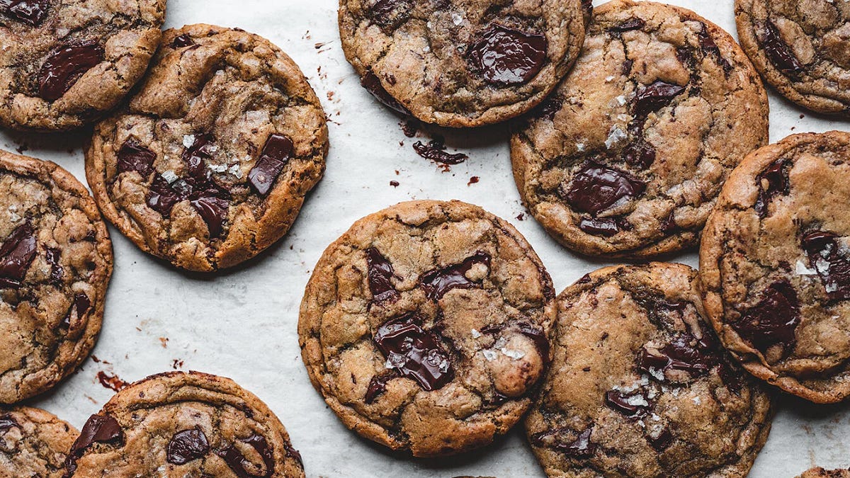 Sourdough Chocolate Chip Cookies - by Edd Kimber