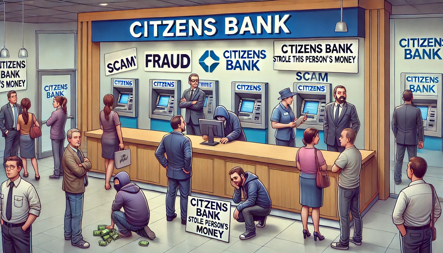 Citizens Bank Defrauding Customers: Back at It Again!