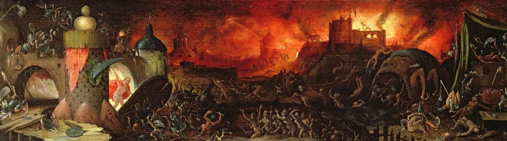 The Harrowing of Hell by Herri met de Bles: Fine art print