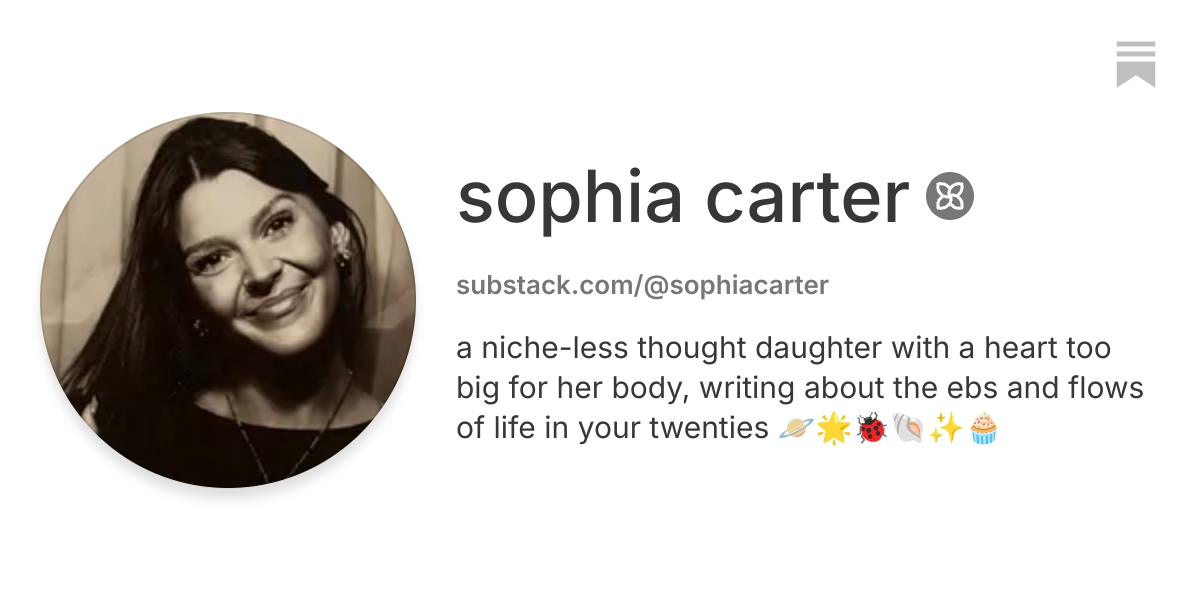 sophia carter | Substack