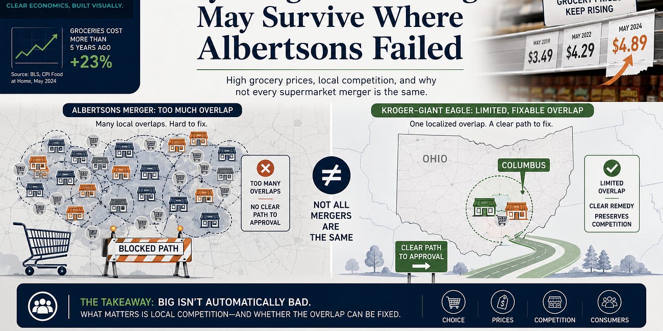 Why Kroger–Giant Eagle May Survive Where Albertsons Failed