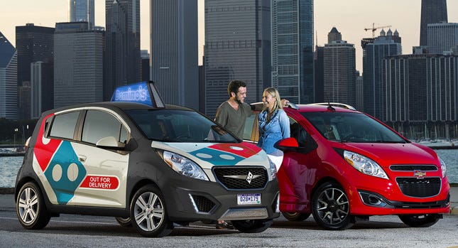 This is What Domino’s Future Fleet of Chevy Spark Pizza Delivery Vehicles Could Look Like This is What Domino’s Future Fleet of Chevy Spark Pizza Delivery Vehicles Could Look Like