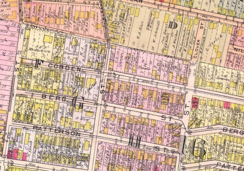 1923 map of where the Eleanor Street park is today.
