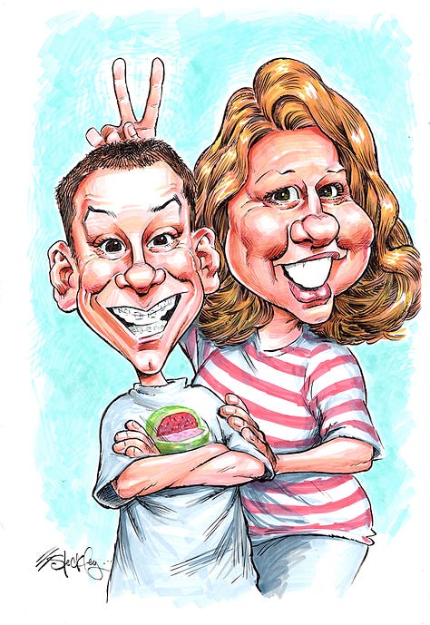 A smattering of examples of Convention Style Caricatures.
