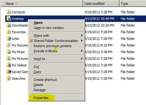 dekstop folder properties 1 dekstop folder properties