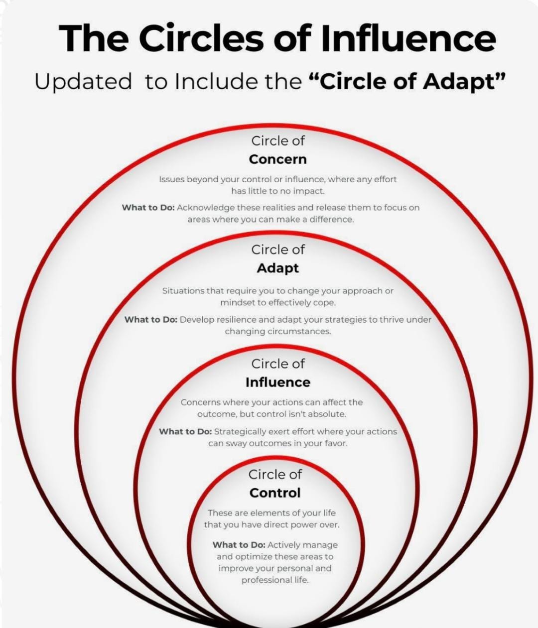 Mastering the Circles of Influence, Control, and Adaptation: Transform ...
