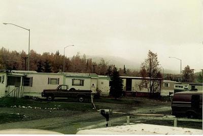 Alaskan Village trailer park in Anchorage, Alaska.