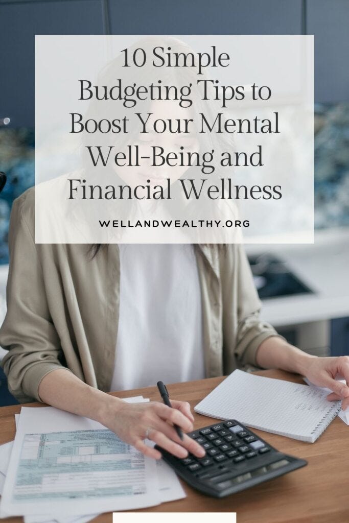 Simple Budgeting Tips to Boost Your Mental Well