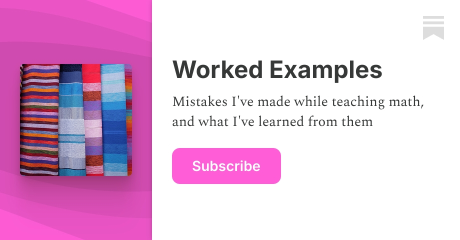 Worked Examples | Alex Johnson | Substack