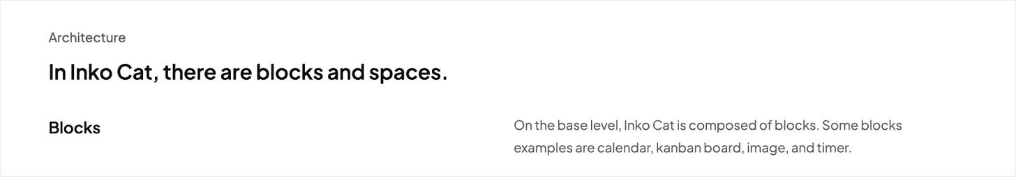 two column layout in portfolio case study