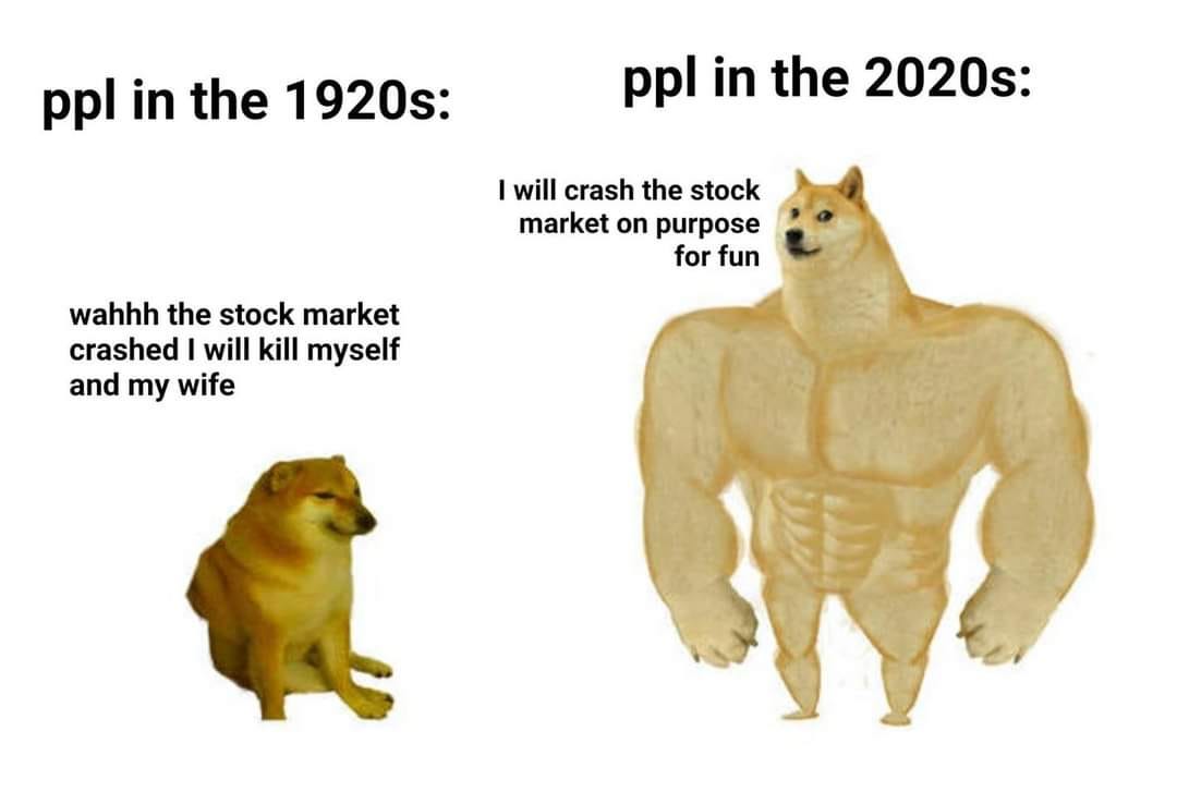Stock Market: Then vs Now : r/memes