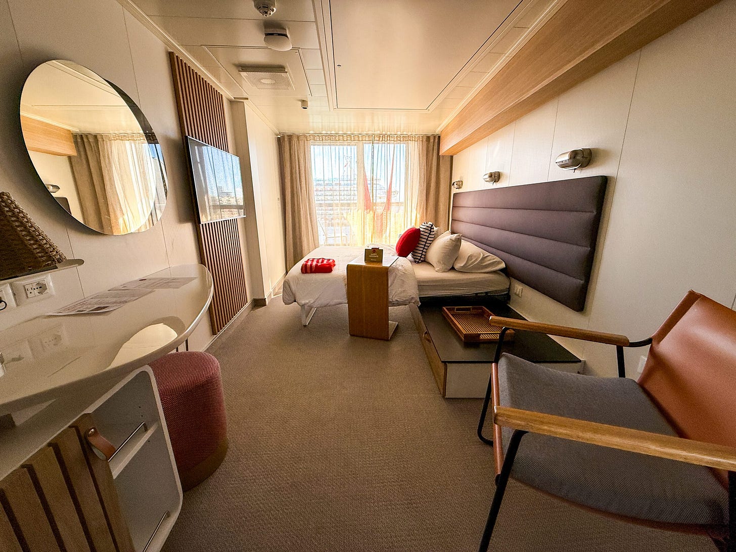 The Ultimate Guide to the Virgin Voyages Sea Terrace Balcony Cabin -  CHRISTINE LOZADA