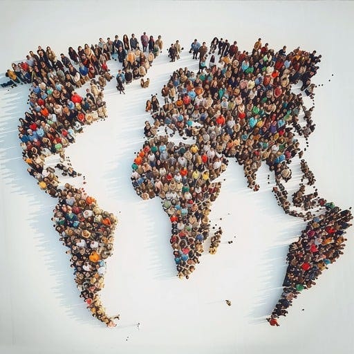 Free Human World Map Image | Download at StockCake
