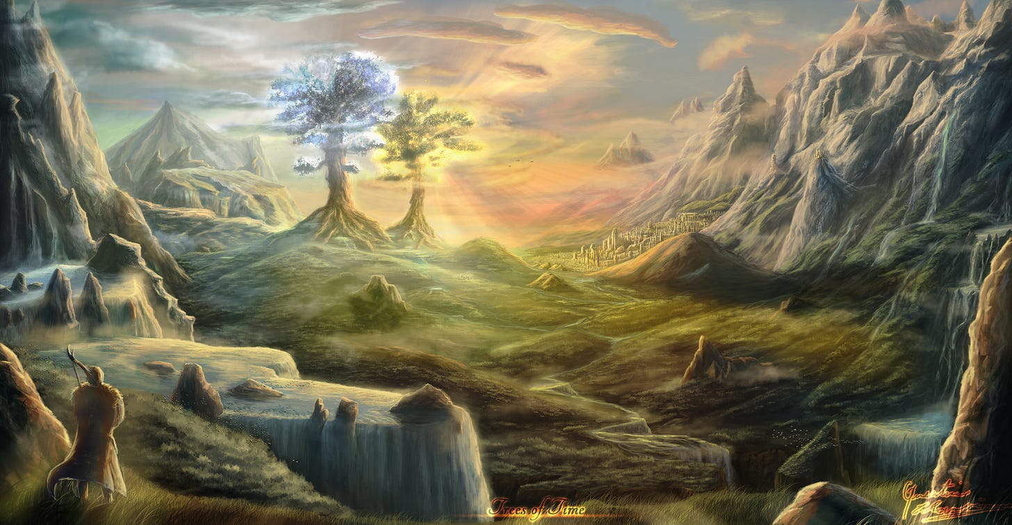 Telperion and Laurelin by MrSvein872 on DeviantArt Telperion and Laurelin by MrSvein872 on DeviantArt