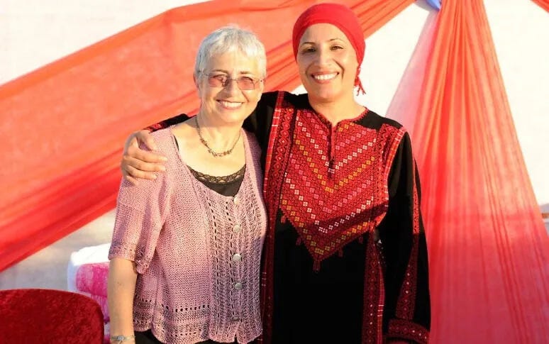 Vivian Silver and Amal Alsana-Alhjooj, peace activists Vivian Silver and Amal Alsana-Alhjooj, peace activists