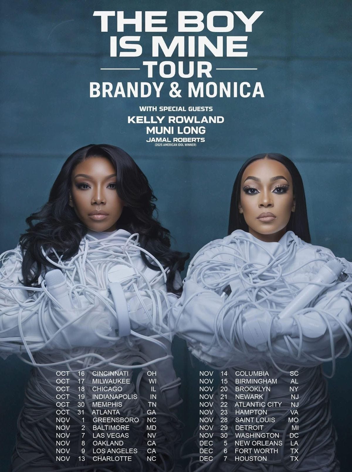 Brandy Monica tour poster 2025
