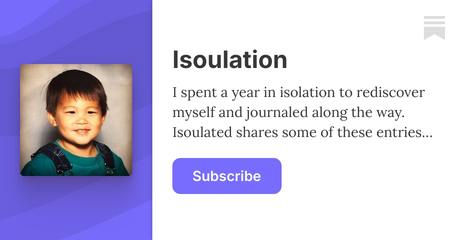 Isoulation | Austen | Substack
