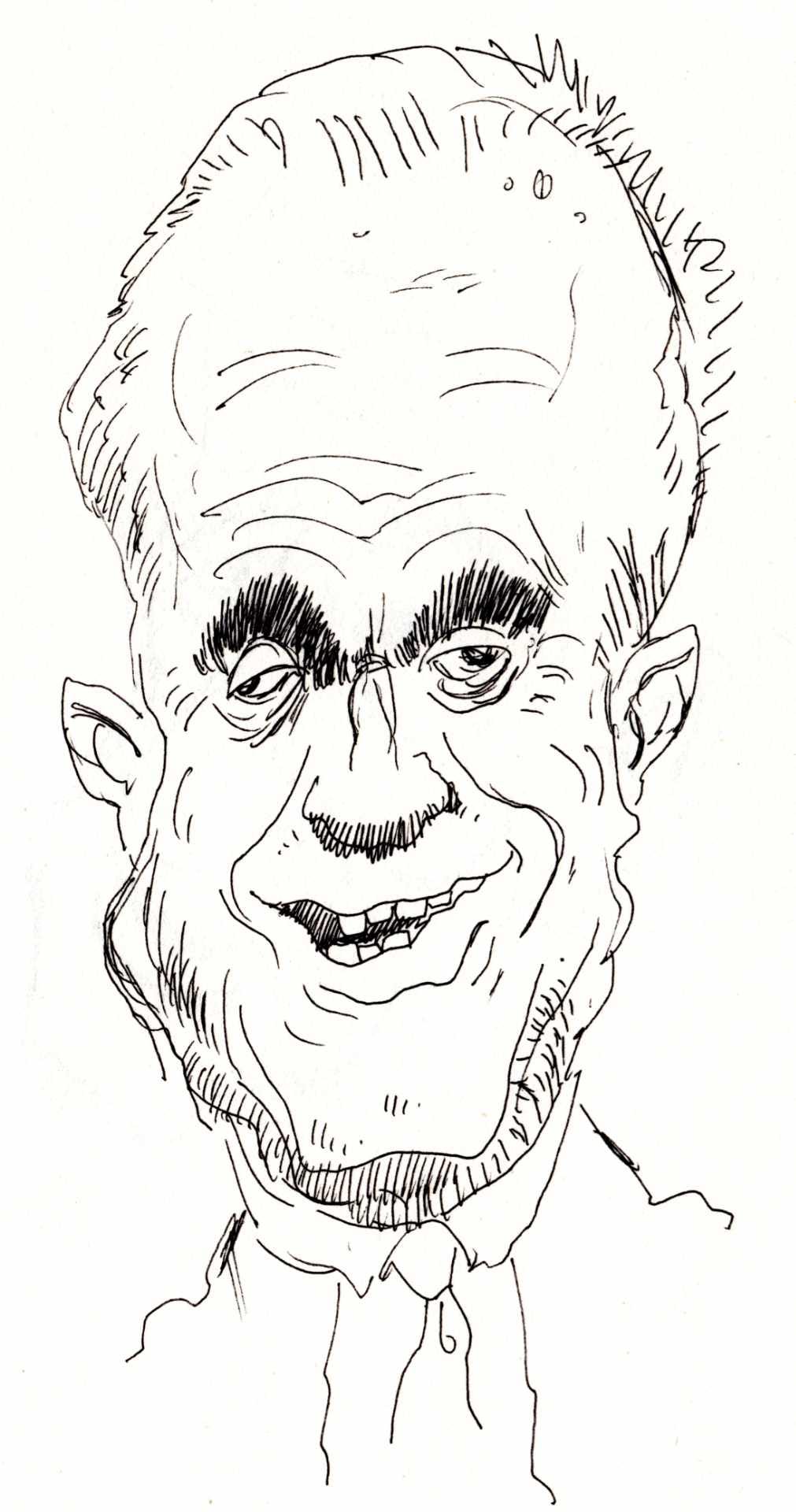 Ink caricature of RFK Jr.