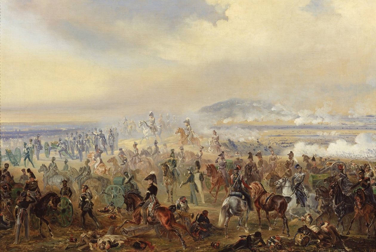 The Battle of Leipzig in October 1813 by Gottfried Willewalde