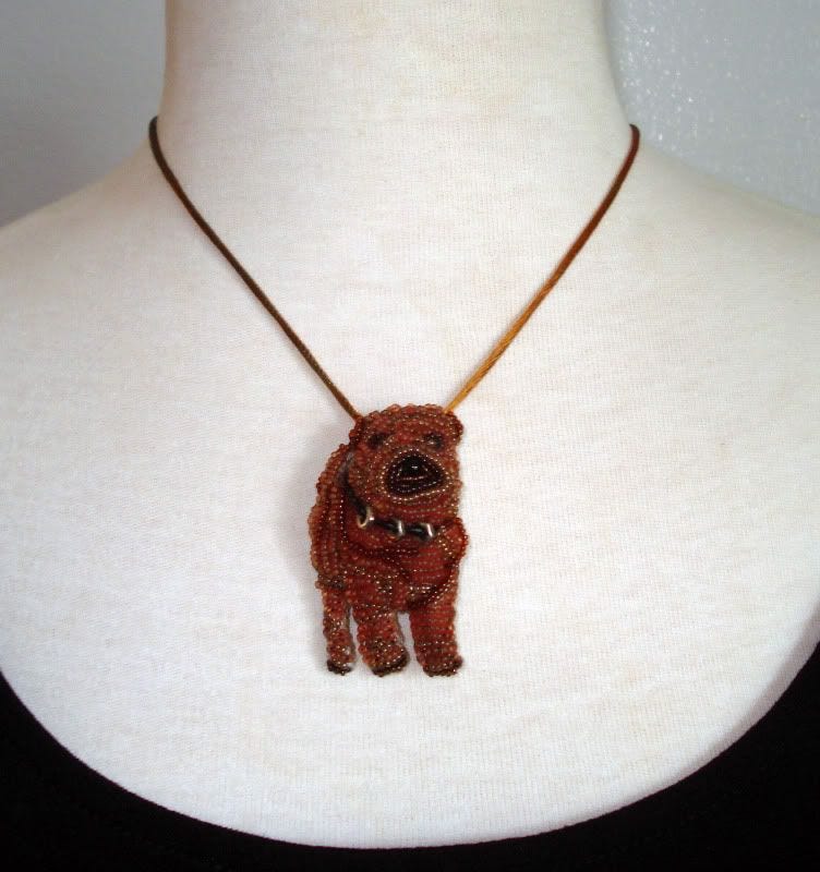 beaded bead embroidery shar pei dog pin pendant etsy mannequin necklace display beaded bead embroidery shar pei dog pin pendant etsy mannequin necklace display