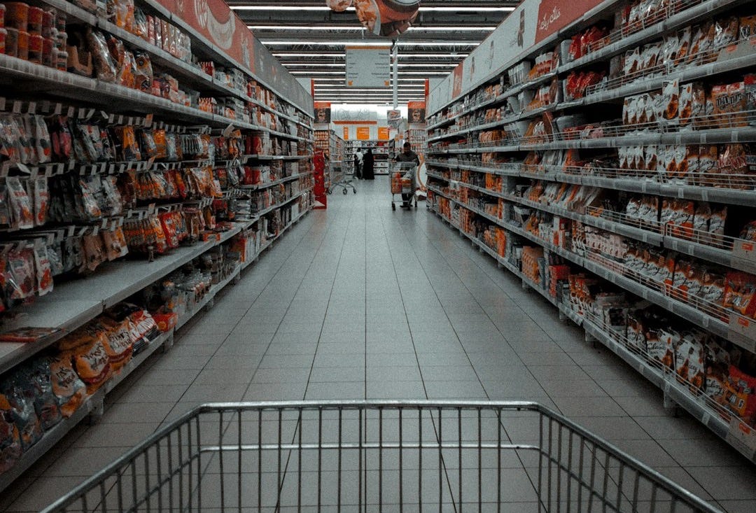 shopping cart filled with items shopping cart filled with items
