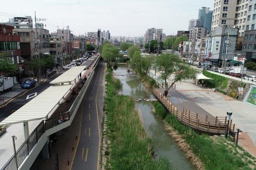 Drone Photo of Dorimcheon Stream