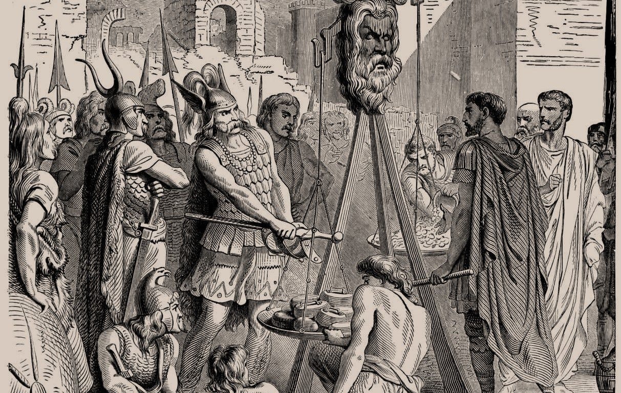 Why Brennus the Gaul said "Vae victis!" when he sacked Rome - Legitur