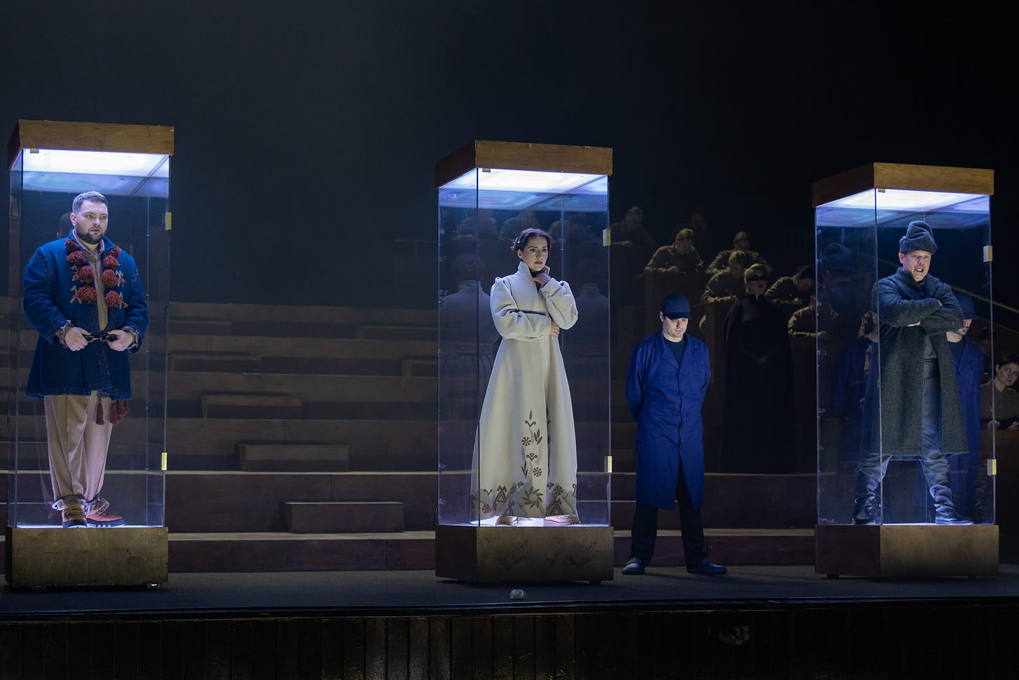 Oleksandr Cherevyk (Maksym), Liudmyla Korsun (Myroslava), and Yuriy Shevchuk (Tugar Wolf) in The Golden Crown at Lviv National Opera (Photos: LNO) Oleksandr Cherevyk (Maksym), Liudmyla Korsun (Myroslava), and Yuriy Shevchuk (Tugar Wolf) in The Golden Crown at Lviv National Opera (Photos: LNO)