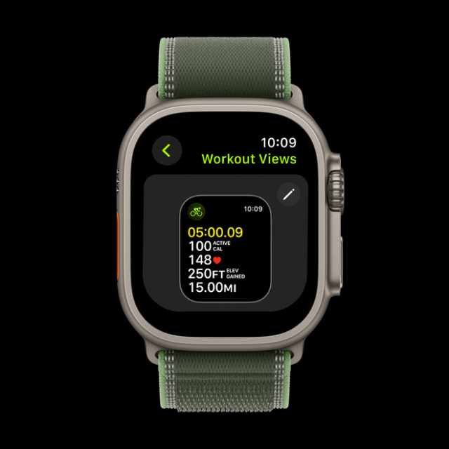 Workout Views feature different metrics users can choose from, like heart rate, average pace, and more.