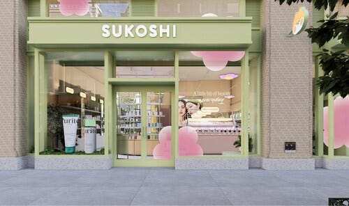 The new SUKOSHI storefront reflects the brand’s mission to make quality beauty accessible every day (CNW Group/SUKOSHI)