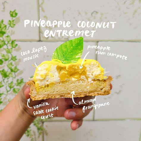 Copain Bakery Pineapple Coconut Entremet