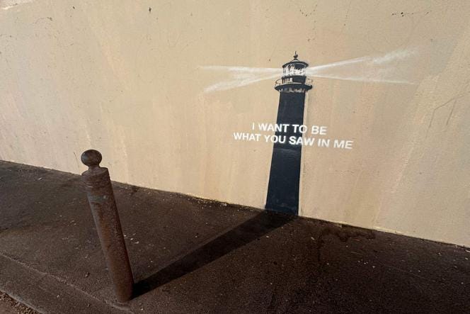 New Banksy mural appears in Marseille, depicting a lighthouse