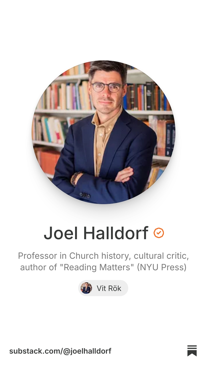 Joel Halldorf | Substack
