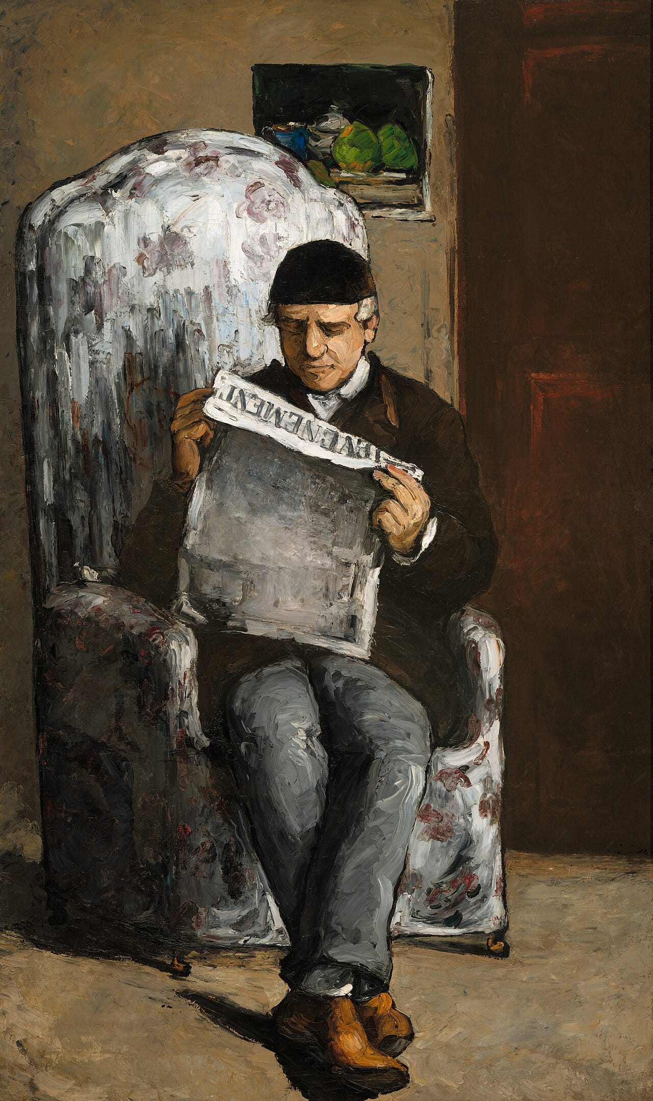 Cezanne painting of his father reading