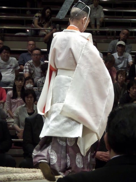 Main Priest at Sumo Opening Ceremony Main Priest at Sumo Opening Ceremony