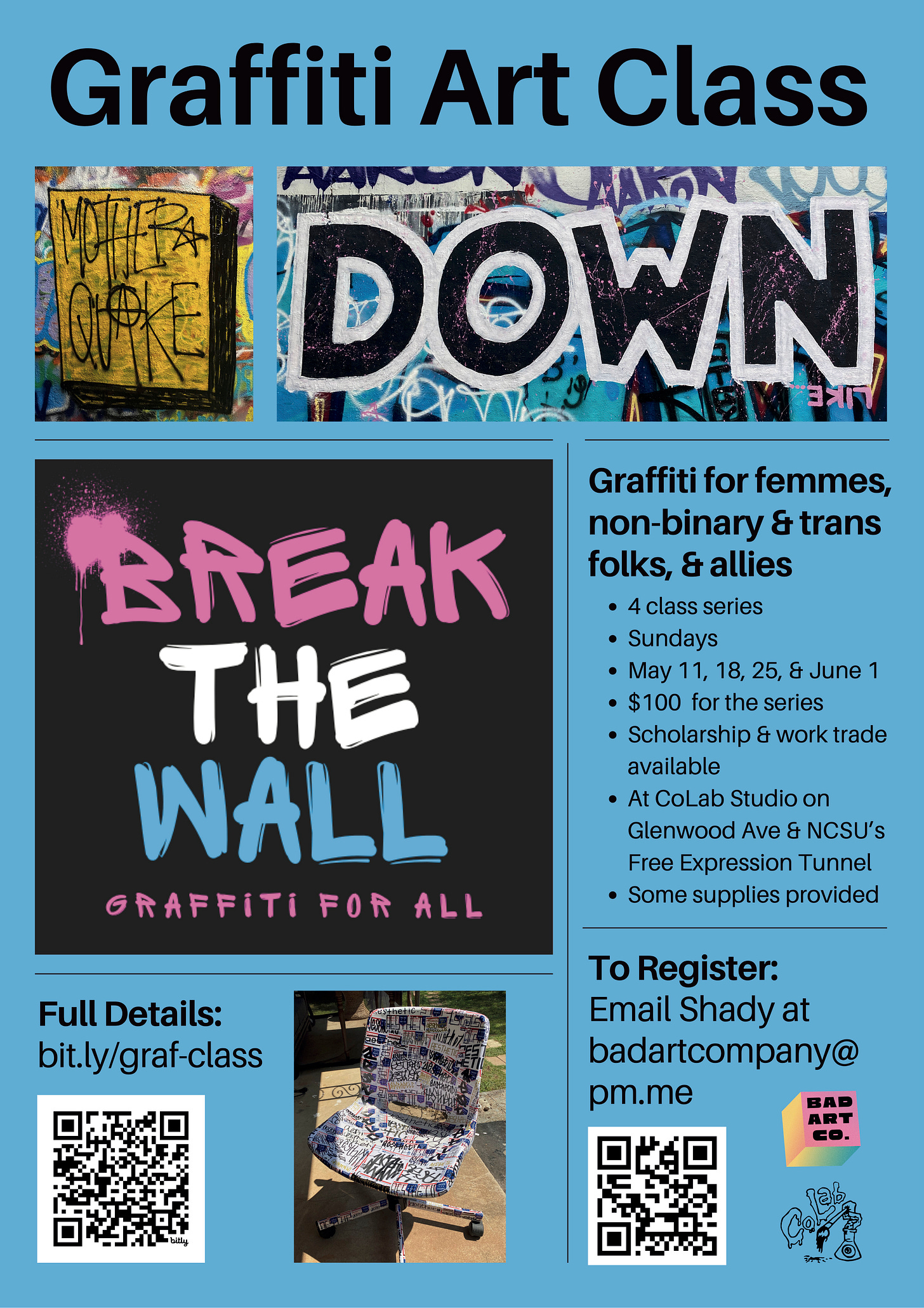 Graffiti Art Class Promo Poster