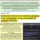 American Academy of Neurology recommends AMITRIPTYLINE for MIGRAINE despite that MELATONIN is safer, more effective, more affordable, more available, and does not cause AMITRIPTYLINE’s WEIGHT GAIN
