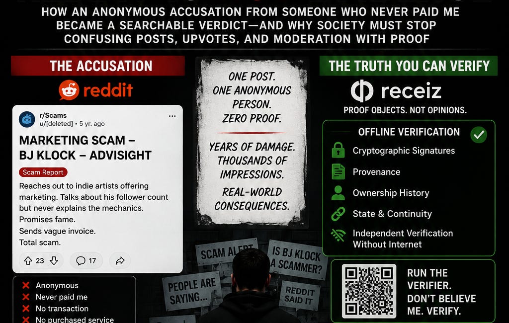 Reddit Is Not Evidence