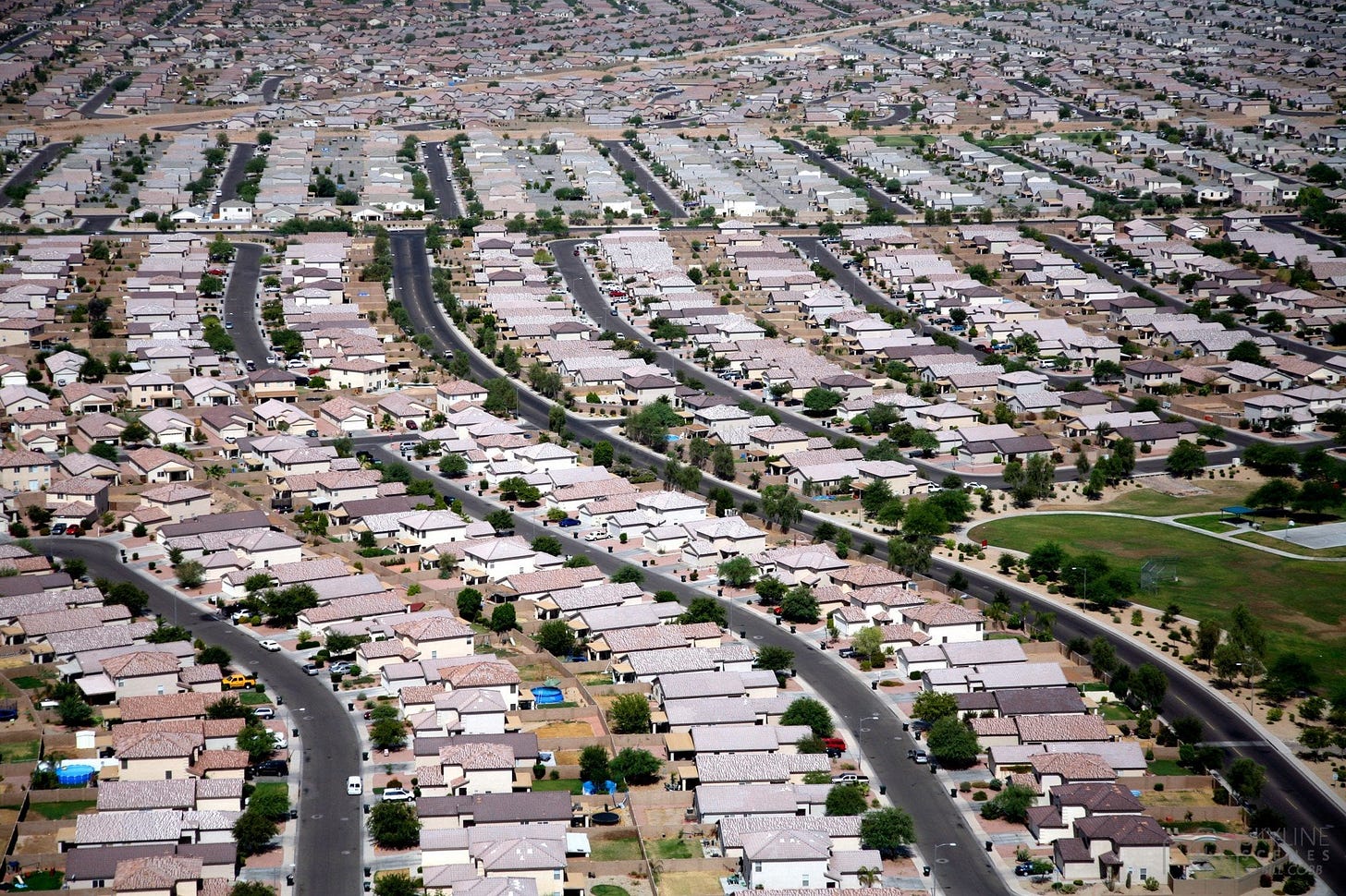 A little piece of the endless suburban sprawl around Phoenix, Arizona :  r/UrbanHell